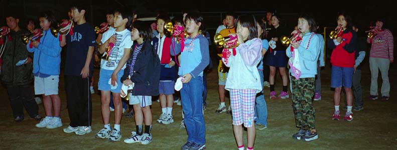 平成15年度（2003年）広沢町凧揚会ひ組 準備風景