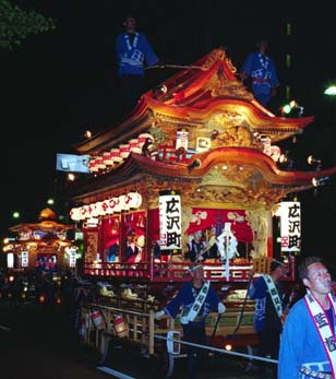 平成15年度（2003年）広沢町凧揚会ひ組 屋台引き回し