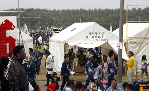 平成19年度（2007年）広沢町凧揚会ひ組 大人凧揚げ