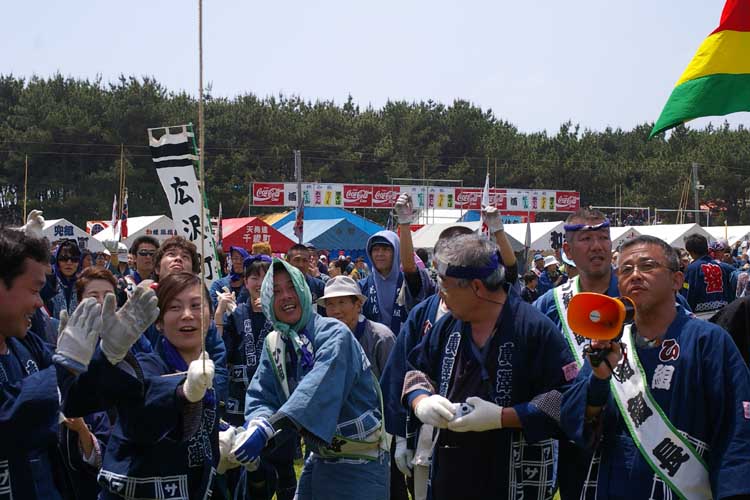 平成20年度（2008年）広沢町凧揚会ひ組 大人凧揚げ